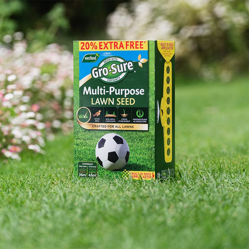 Gro-Sure Multi Purpose Lawn Seed 30m2 + 20% Extra Free Box