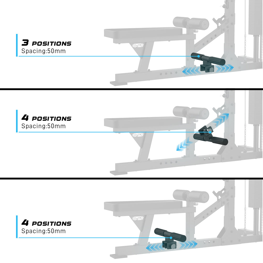 Lat Pulldown Low Row Weight Stack Tower