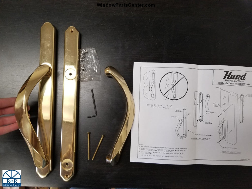 501-095706 - Amesbury Truth Sliding Patio Door Handle Set Dummy-up Hurd