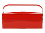 Halfords Cantilever Heavy Duty Metal Tool Box 56.5 x 21.2 x 22.2cm - Red
