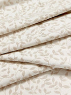 John Lewis Ivy Leaf Pair Lined Pencil Pleat Curtains 228 x 228cm - Putty