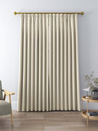 John Lewis Ivy Leaf Pair Lined Pencil Pleat Curtains 228 x 228cm - Putty