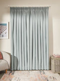 John Lewis Textured Thermal Pencil Pleat Curtains 228 x 228cm - Duck Egg - Kazoop 