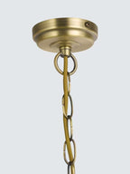 John Lewis Deco Shell Glass Matt Antique Pendant Ceiling Light - Champagne