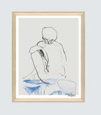 Brookpace Lascelles Anna Bulow 'Zen' Framed Print & Mount 75 x 55cm - Grey