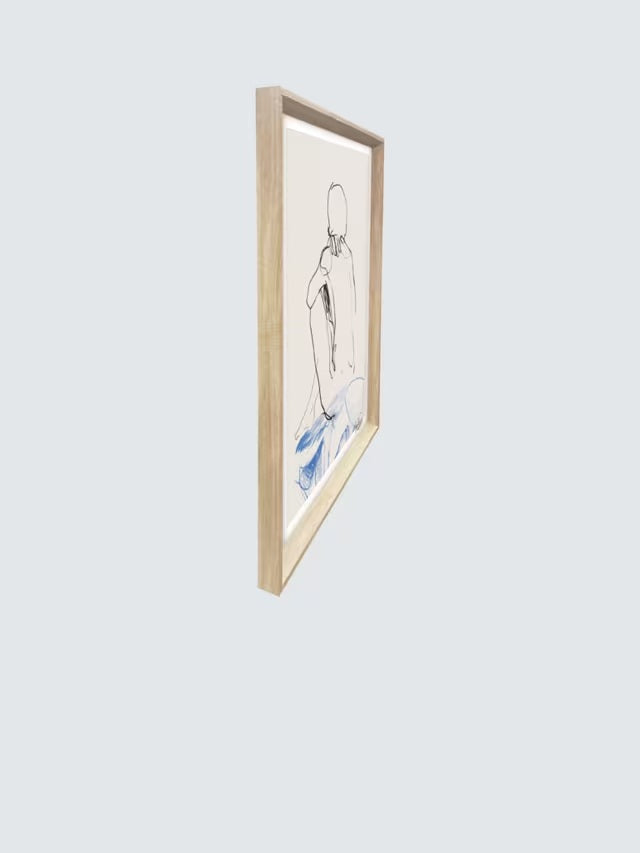 Brookpace Lascelles Anna Bulow 'Zen' Framed Print & Mount 75 x 55cm - Grey
