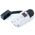 Anderson Plug Voltmeter with Voltage Display - 50A, Black