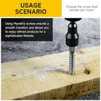 (20Sets) 1/4" x 1-1/4" Hex Head Lag Bolts, Heavy Duty Lag Screws with Washers, 304 Stainless Steel Bolts 18-8, Lag Screws Wood Screws, Partial Thread Bright Finish, 1/4 Bolt by Mywish - size: 1/4 x 1-1/4" (20 set)