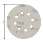 5-Inch 8-Hole Hook and Loop Sanding Discs, Orbital Sander Sandpaper Discs, 100 Pieces Round Sandpaper Set, 180 Grit - size: 180-Grit