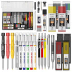 Nicpro 36PCS CP3000 Mechanical Carpenter Pencil Set with Sharpener & Sheath - size: 30 Pack