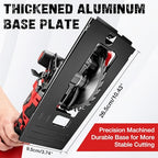 SHALL 20V Cordless Mini Circular Saw, 4-1/2’’ 4000RPM Power Circular Saw with 4.0Ah Battery, Laser Guide, 3 Saw Blades Max Cutting Depth 1-11/16" (90°), 1-1/8" (45°) for Wood, Tile, Plastic
