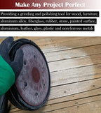 100 PCS 9-Inch 6-Hole Drywall Sanding Discs Set - 60 80 120 150 240 Grits Sandpaper , 9" Aluminum Oxide Hook-and-Loop Drywall Sander Paper for Power Drywall Sander