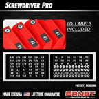 Ernst Manufacturing Screwdriver Pro - Modular Screwdriver Organizer for 13 Tools with Anti-Slip Base, Red - Made in the USA - size: 13-Tool