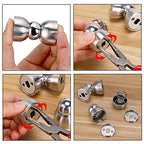 Sumnacon Powerful Magnetic Doorstop 2 Pcs Stainless Steel Mini Door Stopper - color: Silver