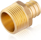 200PC EFIELD Pex Crimp Fitting,3/4" x 3/4"NPT Male Adapter(PEX1807021-200) - size: P200, style: 3/4 x 3/4