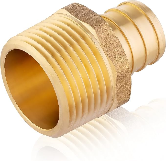 200PC EFIELD Pex Crimp Fitting,3/4" x 3/4"NPT Male Adapter(PEX1807021-200) - size: P200, style: 3/4 x 3/4