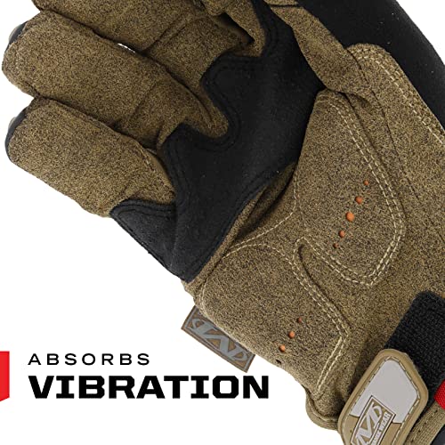 Mechanix Wear M-Pact Touchscreen Work Gloves Brown X-Large - color: Brown, size: X-Large