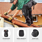 REXBETI Knee Pads for Men, Anti-slip Construction Gel Knee Pads for Work - color: Black&Black