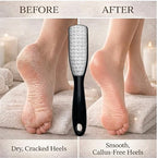 Professional Foot File & Callus Remover 2-in-1 Set for Seniors and Adults –9.6" Foot Rasp with 6.7" Nail File – Sapphire Black– Durable & Hygienic Pedicure Tool for Smooth, Soft Feet–Wet & Dry Use