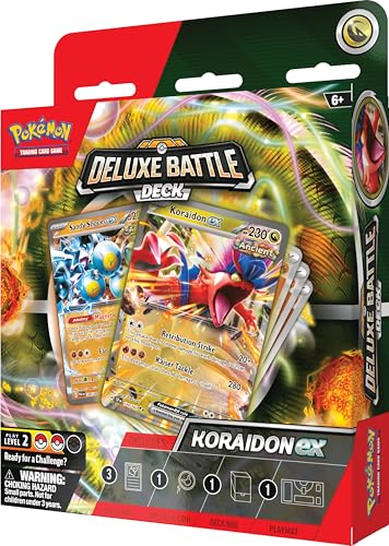 Pokemon TCG: Koraidon ex Deluxe Battle Deck (Ready-to-Play 60-Card Deck & Accessories)