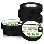 6 Rolls Wiring Harness Tape,High Temp 3/4 Inch x 50FT Heat Resistant Cloth Tape,Wiring Loom Harness for Automotive Engine Harness Wrap Protection, Noise Dampening, and Cable Protection - color: 6pcs wire harness tape