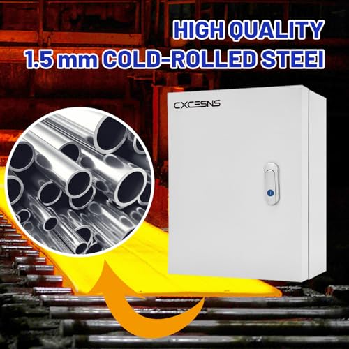 Outdoor Electrical Box 20x16x6 NEMA 4X IP66 Waterproof Junction Box - size: 20 x 16 x 6''