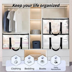 16 Pack Extra Large Clothes Storage Bins with Lids, Moving Bags, Clear - color: Clear, size: 16 Pack