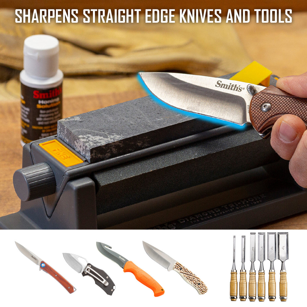 Smith's Tri Hone 3 Sided Sharpener System