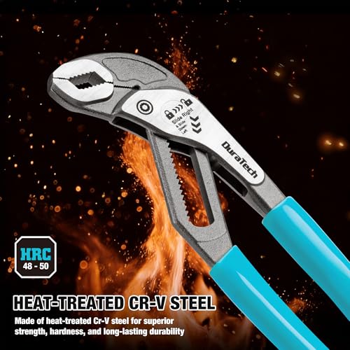 DURATECH 3-Piece Water Pump Pliers Set(8", 10", 12"), Groove Joint Pliers - style: 8"&10"&12"