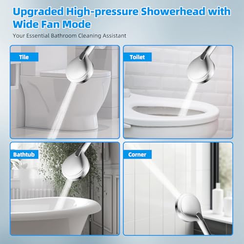 Hibbent All Metal cUPC Certified High Pressure Rainfall 8'' Shower Head - color: Chrome, style: Square 8''