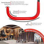 4 Inch Garage Hooks, 6 Pack Heavy Duty Wall Hooks for Hanging - color: Red