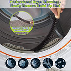 Sealegend 2 PCS Dryer Vent Cleaner Kit, Dryer Lint Vacuum Attachment&Brush - color: Pink