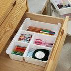 MACOPRO 17QT Clear Plastic Box Craft Storage Bin with Removable Tray & Lid - size: 1Pack-17QT