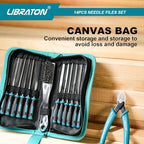 LIBRATON Needle File Set, Diamond Needle File Set, 14PCS Small File Set - style: Needle File-14PCS