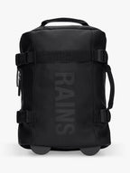 Rains Texel Soft-side 48cm 2 Wheel Zipped Travel Cabin Suitcase - Black