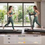 DeerRun Q2 Urban 7% Incline Walking Pad with Handrail