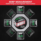 JUSTOOL Mini Digital Angle Gauge Magnetic Angle Finder with Dual Laser - color: Grey