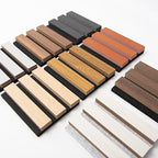 Art3d 3D Textured Soundproof Wood Slat Wall Panel, 6 x 4.7 in, Sample Pack - color: Samples Pack, size: 6 * 4.7 inch