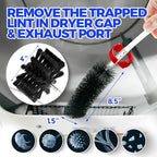 Holikme 60Ft Dryer Vent Cleaner Kit - Flexible Lint Brush for Deep Cleaning - color: White, size: 60FT