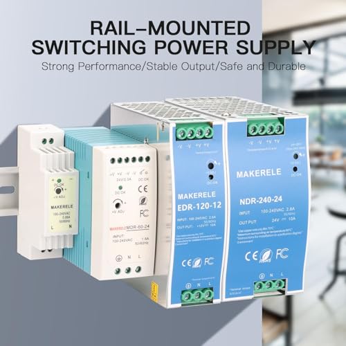 MAKERELE 12V MDR DIN Rail Power Supply 20W - style: 20W-12V