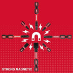 GEINXURN Impact Tough Magnetic Mixed 45Pack Insert Driver Bits, S2 Alloy Steel Screwdriver Power Bits Set with 1Pcs Impact Magnetic Bit Holder - size: MIXED-45PC