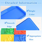 10 Pack Plastic Art Trays: 8 Color Sensory Trays for Kids Crafts & DIY Projects - style: 10PCS 8 Colors