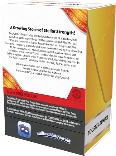 Pokémon TCG: Scarlet & Violet—Surging Sparks Booster Bundle (6 Booster Packs)