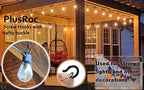 PlusRoc 20 Pack Screw Hooks for Hanging Plants Outdoor Lights(Black) - color: Black
