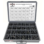 Metric Class 10.9 Hex Cap Flange Frame Bolts & Locking Flange Nuts Assortment Kit - 370 Pieces!