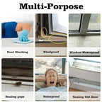 Transparent Window Weather Sealing Tape 2 Inch x 66 FT Weather Stripping Residue-Free Clear Window Insulation Tape for Doors Windows and Shower Glass Gaps (2 in * 66 FT) - size: 2 In * 66 FT Clear