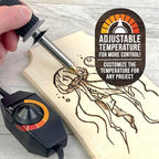 ArtSkills Wood Burning Tool Kit 16 Piece Adjustable Temp Wood Burning Pen