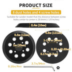 Orbital Sander Pad Replacement for Milwaukee, 1 Pack - style: Plastic Pad 1 PACK