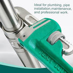 10in Heavy Duty Adjustable Pipe Wrench Non-Slip Plumbing Tool - size: 10in
