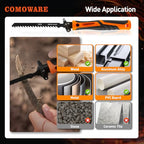 17Pcs Handsaw & File Set, Blade Quick Change, 10 Saw Blades & 6 Files